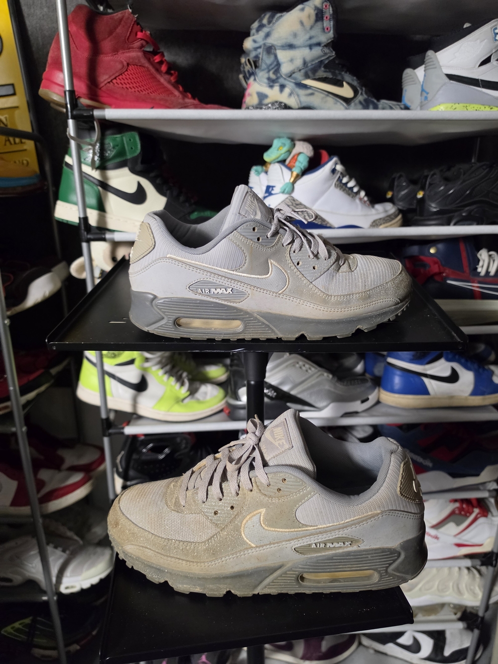 🔥 Nike Air Max 90 Men's Size 11 Athletic Sneakers Wolf Grey